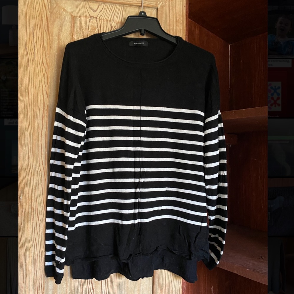 Black and white stripe sweater